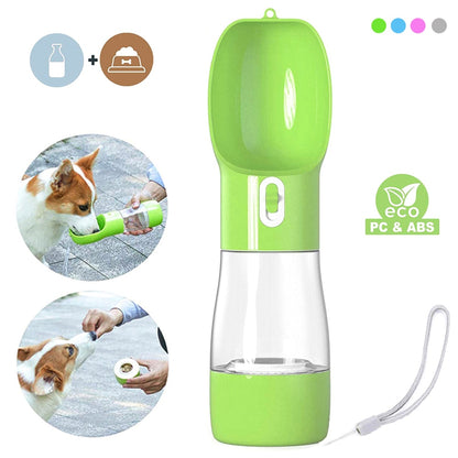 Portable Pet Dog Water Bottle For Small Large Dogs Travel Puppy Cat Drinking Bowl Outdoor food Dispenser Feeder Pet Product