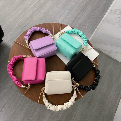 MINI PU Leather Shoulder Bags For Women 2022 Chain Design Luxury Hand Bag Female Travel Bags And Purses Sac A Main Femme