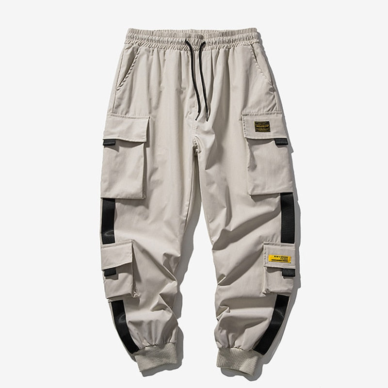 Black Cargo Pants Men Hip Hop Streetwear Jogger Harem Trousers Men Casual Harajuku Sweatpants Brand 2021 Summer New Men&#39;s Pants