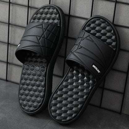 Men Soft Indoor Home Slippers Massage Slides House Shoes Foot Acupressure Sleepers Sliders Bedroom Room Summer Big Size Hot Sale