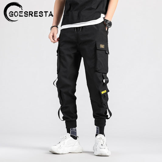 Black Cargo Pants Men Hip Hop Streetwear Jogger Harem Trousers Men Casual Harajuku Sweatpants Brand 2021 Summer New Men&#39;s Pants