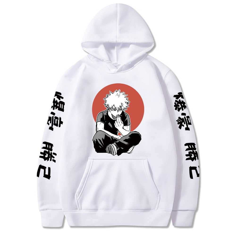 Men &#39;s Hoodie Anime My Hero Academia Bakugou Printed Men/women Hoodie Long Sleeve Hoodies