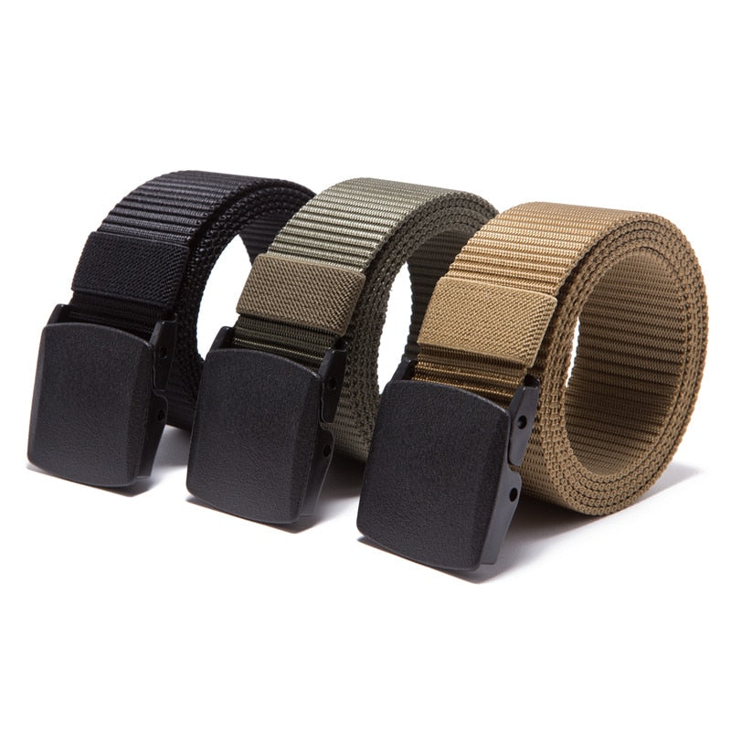 FRALU Automatic Buckle Nylon Belt Male Army Tactical Belt Mens Military Waist Canvas Belts Cummerbunds High Quality Strap