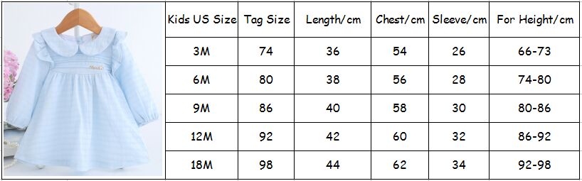 Spring A-line Peter Pan Collar Kids Baby Princess Dress Newborn Infant Baby Girls Party Dresses Baby Clothes 0-2T 2 Color