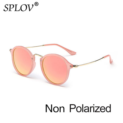 New Arrival Round Sunglasses coating Retro Men women Brand Designer Sunglasses Vintage mirrored glasses