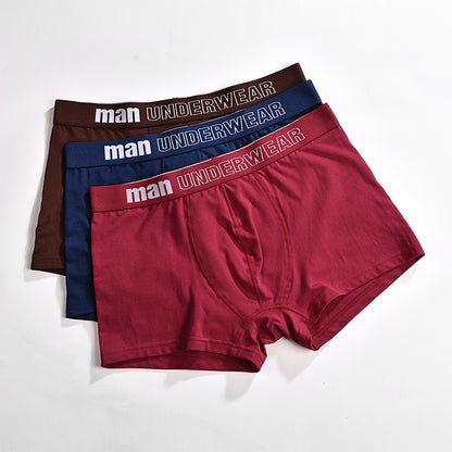 boxer mens underwear men cotton underpants male pure men panties shorts underwear boxer shorts  cotton solid cuecas