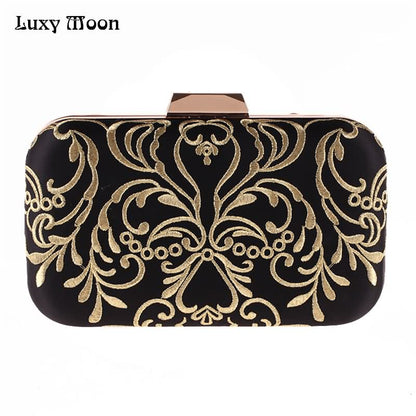 LUXY MOON Evening Bag Women&#39;s Wallet New Diamond Embroidery Flower Clutch Purse Small Hand Bags wallet Shoulder Bags  ZD842