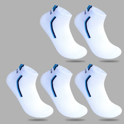 10 Pieces=5 Pairs/lot Men Socks Mesh Breathable Short Casual Socks Summer Cotton Sports Socks Absorb Sweat Ankle Socks Set Meias