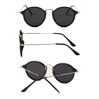 New Arrival Round Sunglasses coating Retro Men women Brand Designer Sunglasses Vintage mirrored glasses