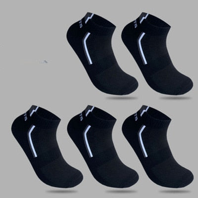 10 Pieces=5 Pairs/lot Men Socks Mesh Breathable Short Casual Socks Summer Cotton Sports Socks Absorb Sweat Ankle Socks Set Meias