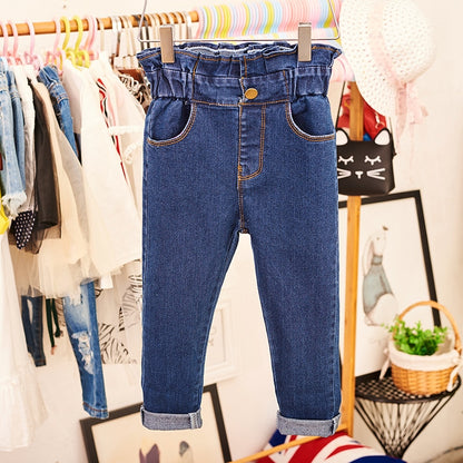 2020 New Autumn Item Girl Fashion Jeans Pant Denim Trousers