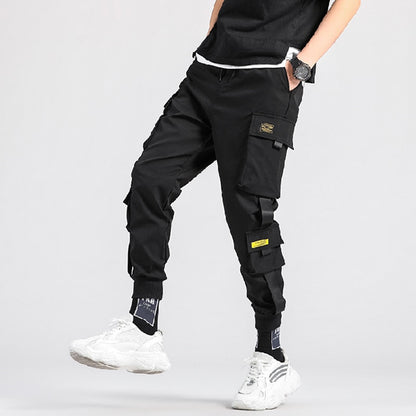 Black Cargo Pants Men Hip Hop Streetwear Jogger Harem Trousers Men Casual Harajuku Sweatpants Brand 2021 Summer New Men&#39;s Pants