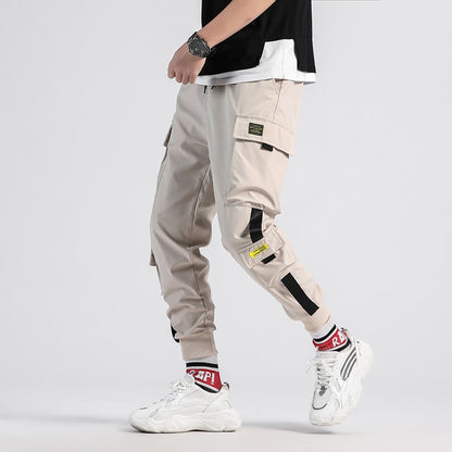 Black Cargo Pants Men Hip Hop Streetwear Jogger Harem Trousers Men Casual Harajuku Sweatpants Brand 2021 Summer New Men&#39;s Pants