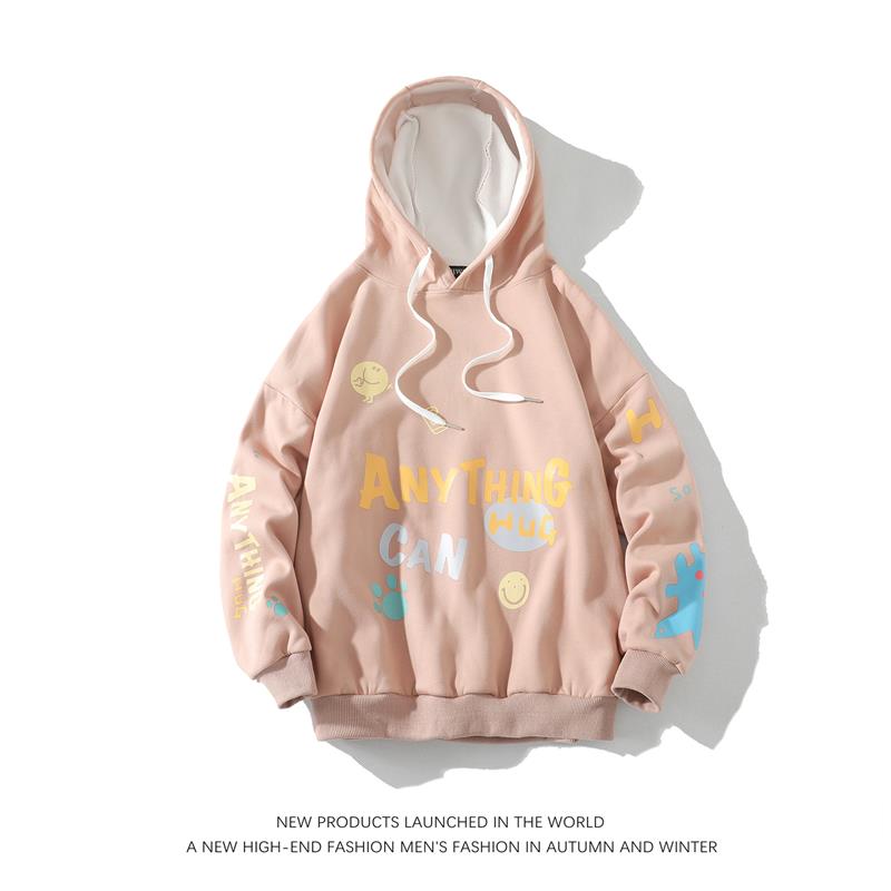 2023 Autumn  Spring Fashion Black White Sweatshirt Men&#39;S Hip Hop Long Sleeve Pullover Hoodies Sweatshirt Clothes