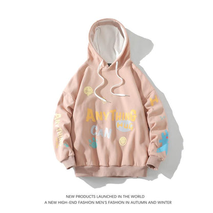 2023 Autumn  Spring Fashion Black White Sweatshirt Men&#39;S Hip Hop Long Sleeve Pullover Hoodies Sweatshirt Clothes