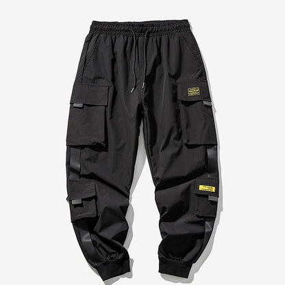 Black Cargo Pants Men Hip Hop Streetwear Jogger Harem Trousers Men Casual Harajuku Sweatpants Brand 2021 Summer New Men&#39;s Pants