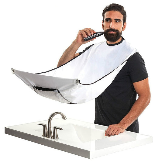 Shaving Apron for Man Beard Shaving Apron Care Bib Face Shaved Hair Adult Bibs Shaver Cleaning Hairdresser Gift Clean Apron