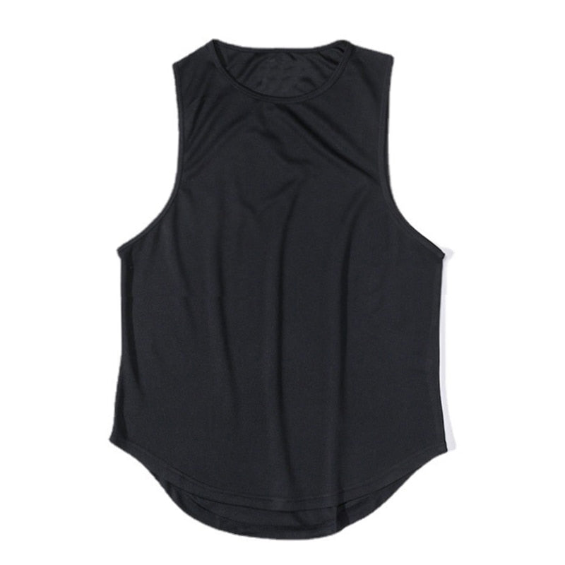 Gym Tank Top Men Mesh Quick Dry Bodybuilding Sleeveless Shirt Fitness Singlets Basketball Sportswear Muscle Vest Summer Clothing