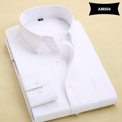 MACROSEA Classic Style Men&#39;s Solid Shirts Long Sleeve Men&#39;s Casual Shirts Comfortable Breathable Men&#39;s Office-wear Clothing