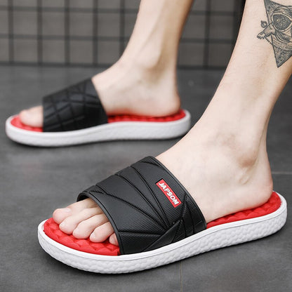 Men Soft Indoor Home Slippers Massage Slides House Shoes Foot Acupressure Sleepers Sliders Bedroom Room Summer Big Size Hot Sale