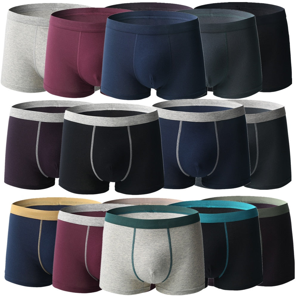 Large Size Men's Underwear Plus Fat Male Bigger Cotton Boxer Shorts Antibacterial Fabric Soft Comfortable Breathable L-6XL