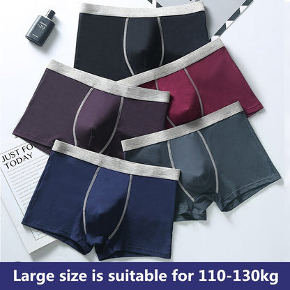 Large Size Men's Underwear Plus Fat Male Bigger Cotton Boxer Shorts Antibacterial Fabric Soft Comfortable Breathable L-6XL