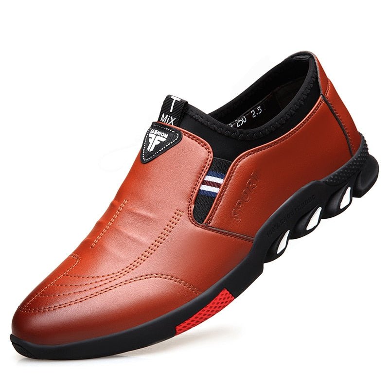 Leather Shoes Men's Leather Spring 2021 New Men's Business Casual Soft-Soled Non-Slip Breathable All-Match Footwear