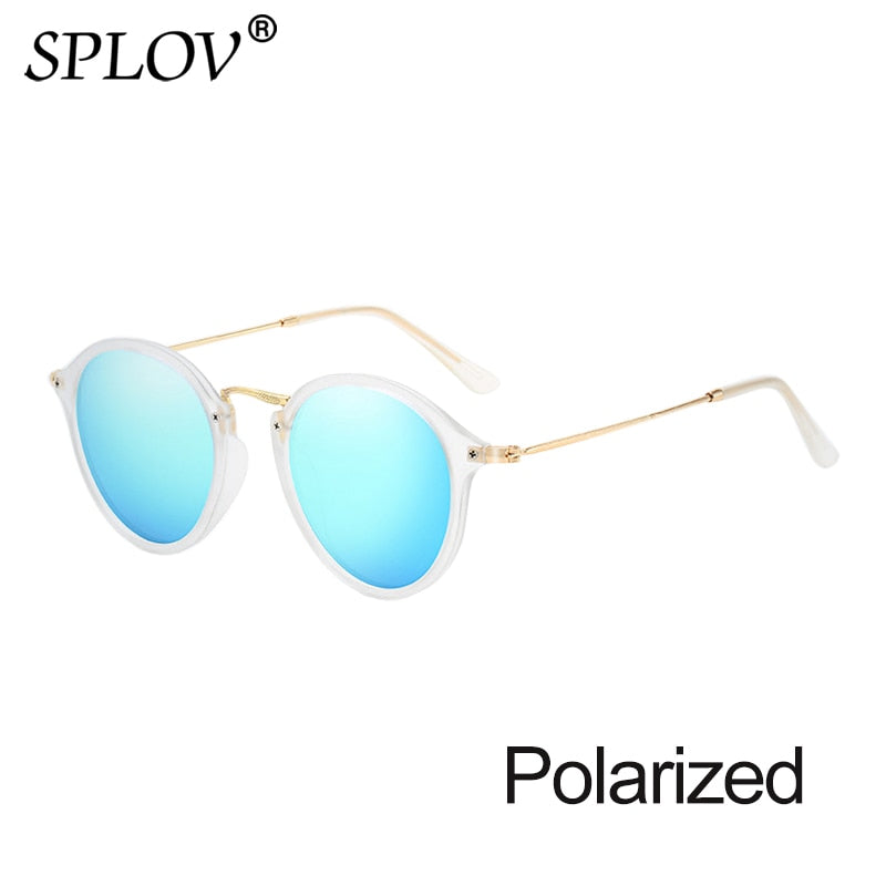 New Arrival Round Sunglasses coating Retro Men women Brand Designer Sunglasses Vintage mirrored glasses