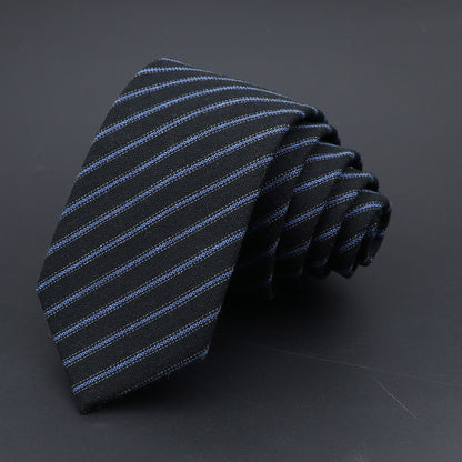 Original High Quality Solid Cotton Handmade Wool Ties Men Necktie Striped Narrow Collar Slim Cashmere Casual Tie Accessories