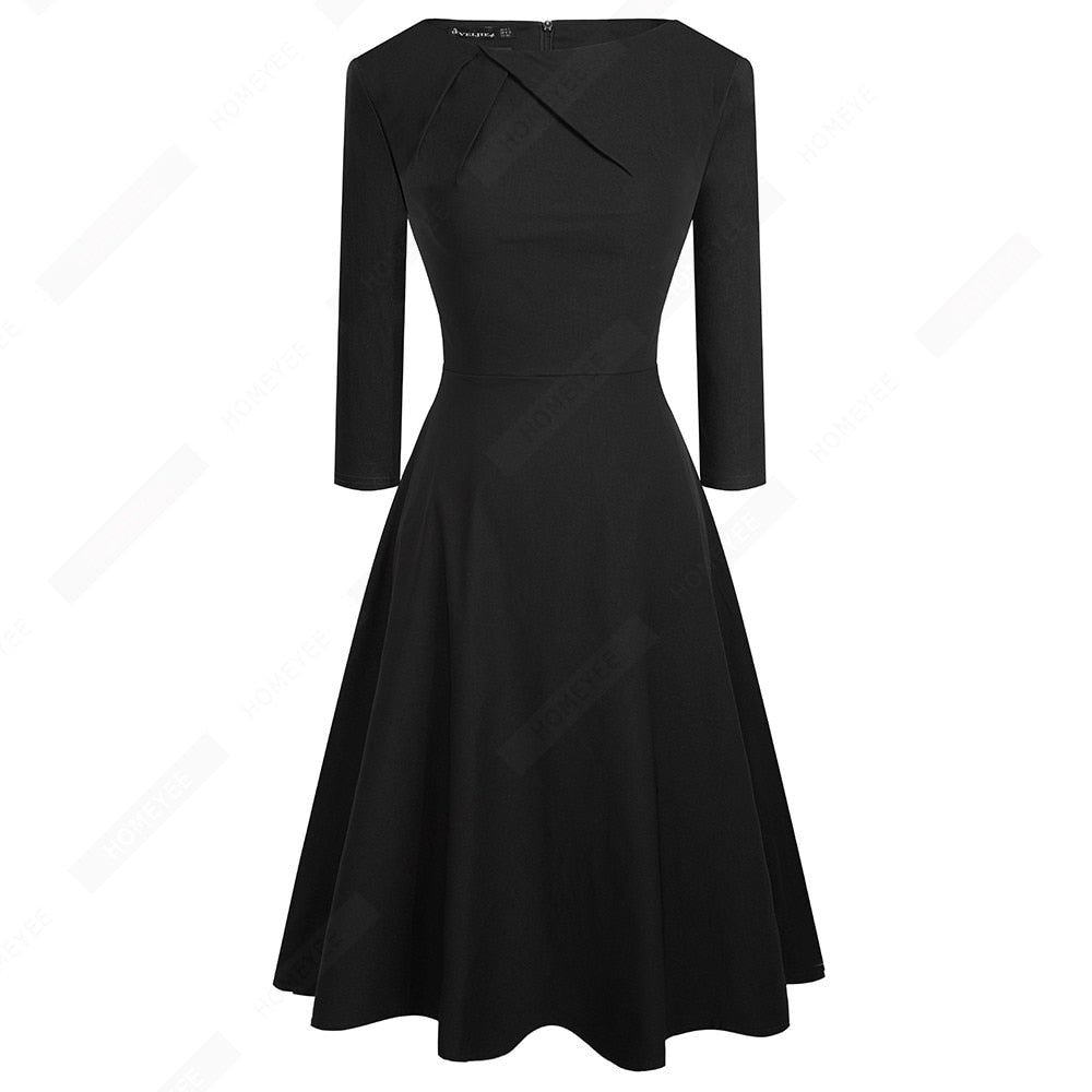 Women Elegant Summer Ruched Cap Sleeve Casual Wear To Work Office Party Fitted Skater A-Line Swing Dress EA067