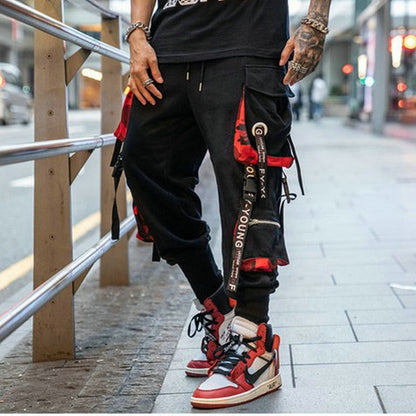 Black Leisure Hip-Hop Men&#39;s Pants Streetwear Cotton Jogging Pants Male 2020 Spring High Quality Sweatpants Men&#39;s Long Pants