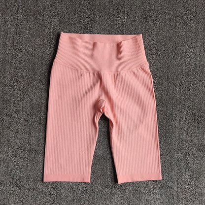 WAREBALL Seamless Fitness Women Yoga Shorts High Waist Workout Shorts Hip Push Up Yoga Running Shorts Sport Gym Leggings