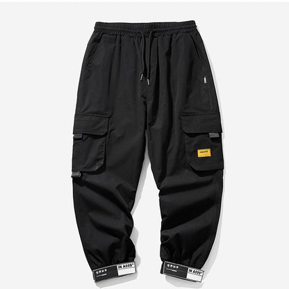 Black Cargo Pants Men Hip Hop Streetwear Jogger Harem Trousers Men Casual Harajuku Sweatpants Brand 2021 Summer New Men&#39;s Pants