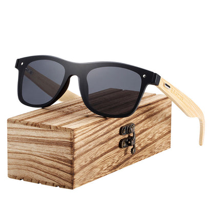 BARCUR Wood Glasses Bamboo Sunglasses Eyewear Accessories Female/Male Sunglasses Rimless for Men Glasses