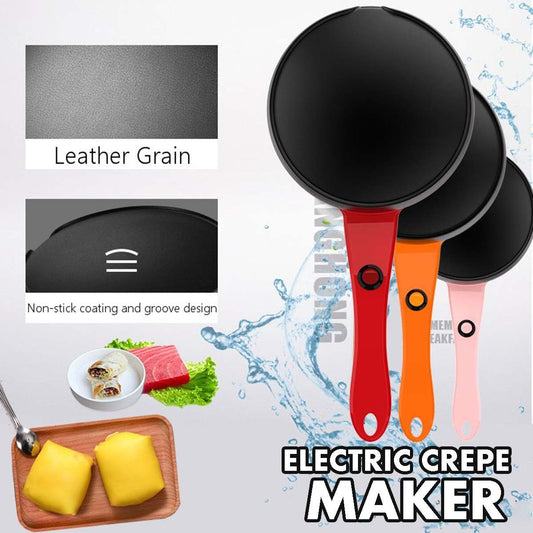 18cm Electric Crepe Maker Pizza Pancake Machine Non-Stick Griddle Baking Pan Cake Machine Kitchen Cooking Tools 110V US Plug