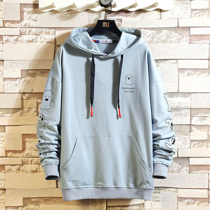 2023 Autumn  Spring Fashion Black White Sweatshirt Men&#39;S Hip Hop Long Sleeve Pullover Hoodies Sweatshirt Clothes