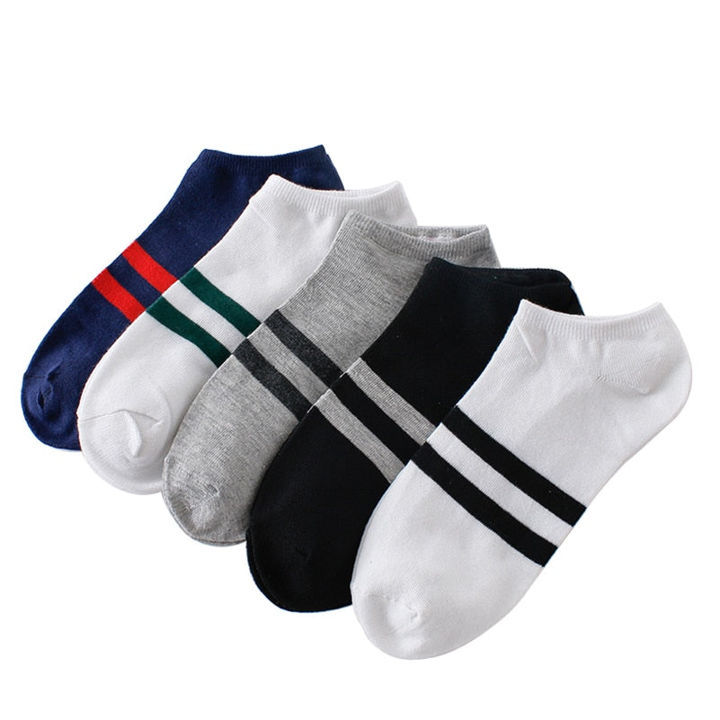 10 Pieces=5 Pairs/lot Men Socks Mesh Breathable Short Casual Socks Summer Cotton Sports Socks Absorb Sweat Ankle Socks Set Meias