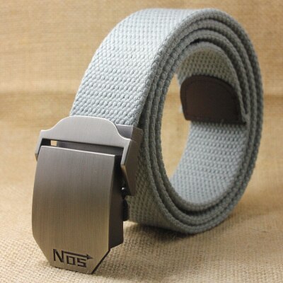 2022 Men Weave Canvas belt mens  waist belt Casual Brand Cargo Belts Young student Automatic Buckle-Belt Male Tactical Belt