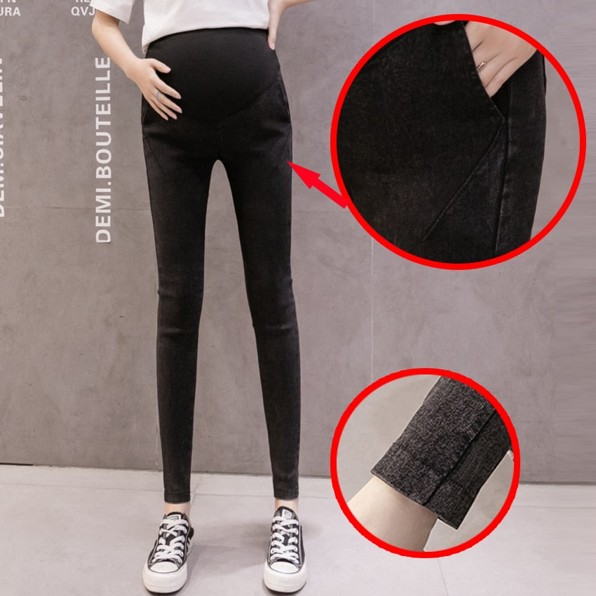 Denim Jeans Maternity Pants For Pregnant Women Clothes Nursing Pregnancy Leggings Trousers Gravidas Jeans Maternity Clothing
