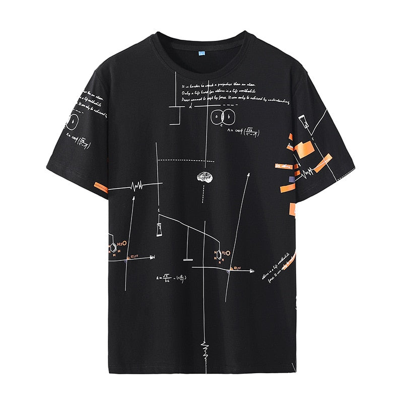 HI HOP-camisetas holgadas para hombre, camisa de manga corta con estampado informal, color blanco y negro, L-6XL de gran tamaño, 7XL, 8XL, 9XL, 2022