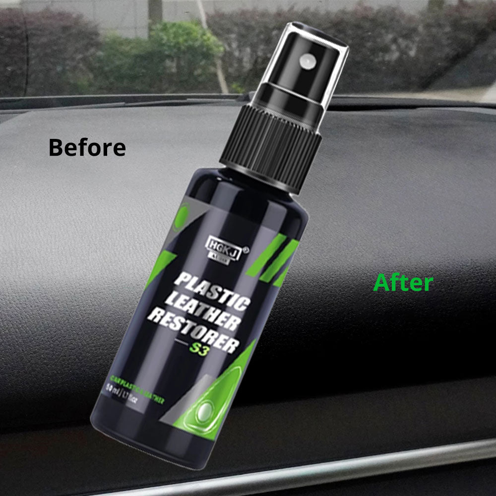 HGKJ S3 Cars Interior Parts Liquid Leather Plastic Renovator Refreshing Restorer Foam Cleaner Spray Refurbishment Paste for Auto