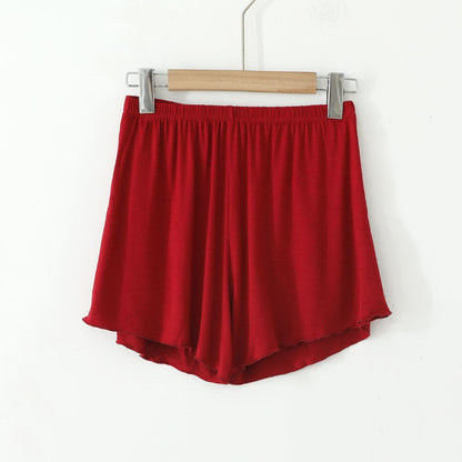 Women Panties Under Skirt Safety Short Pants Stripe Seamless Underpants Wave Hem Boxer Loose Plus Size Women Outside Wear Shorts