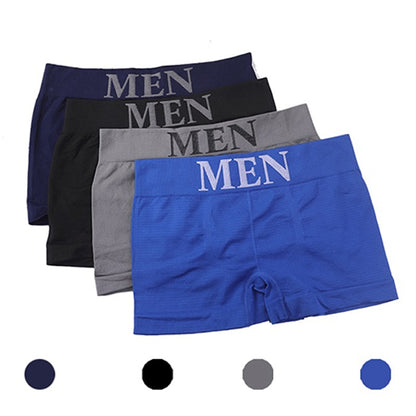 3Pcs/Lot Men&#39;s Panties Underwear Boxers Breathable Man Boxer Solid Underpants Comfortable Male Brand Shorts Black Blue Underwear