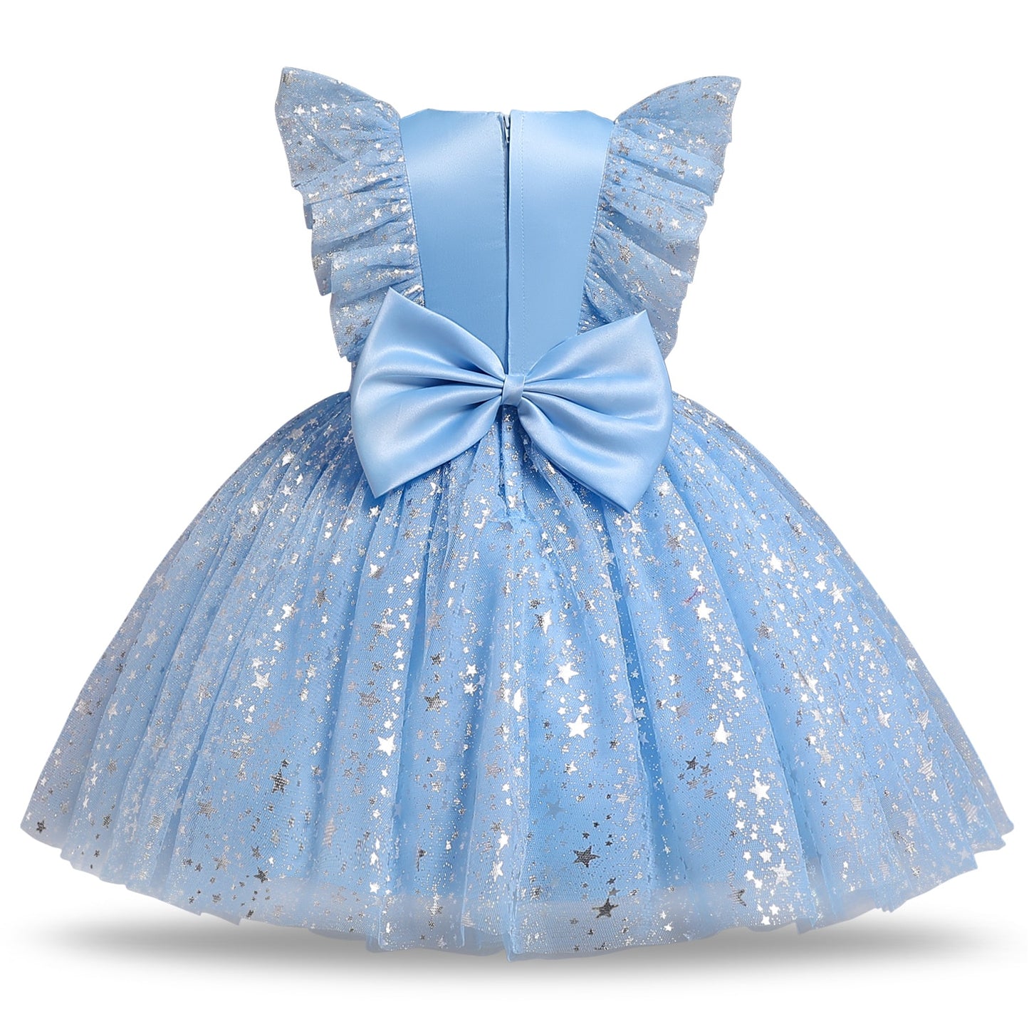 Toddler Baby Girl Dress  Big Bow Baptism Dress for Girls First Year Birthday Party Wedding Dress Baby Clothes Tutu Fluffy Gown