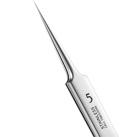 German Ultra-fine No. 5 Cell Pimples Blackhead Clip Tweezers Beauty Special Scraping &amp; Acne Needle Tool Pinzas Para Espinillas