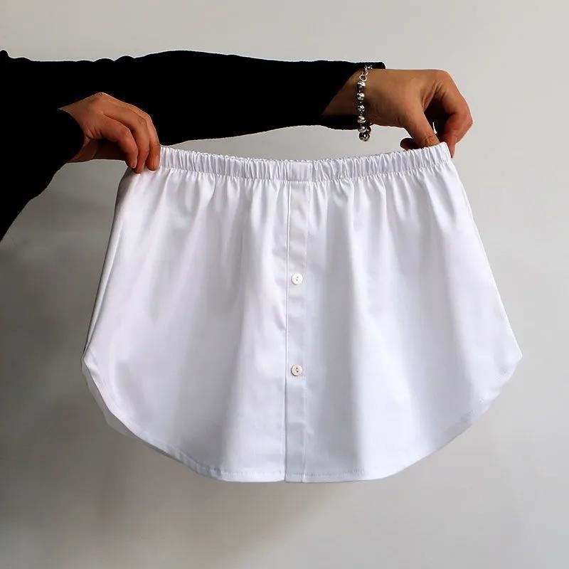 Slim Shirt Fake Bottom Hem Small Fart Curtain Bottoming Artifact Guard Clothes Wear Them With Hip Covering Women Retro Skirt