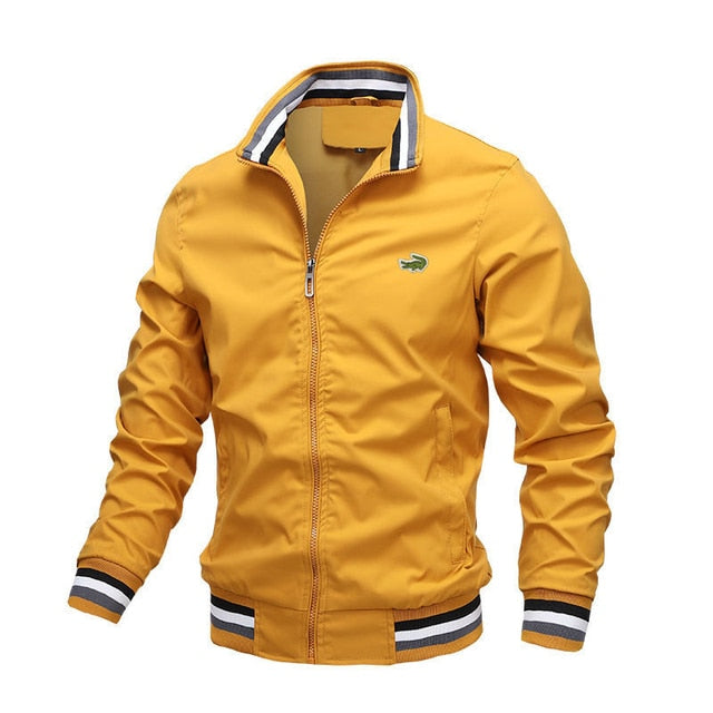 2022 Embroidery CARTELO Autumn and Winter Men&#39;s Stand Collar Casual Zipper Jacket Outdoor Sports Coat Windbreaker Jacket for Men
