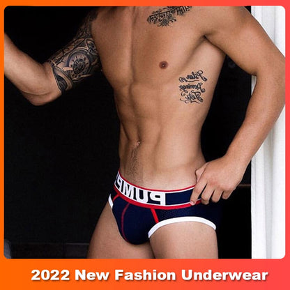 2022 Soft Cotton Sexy Man&#39;s Underwear Briefs New Men&#39;s Briefs Bikini Gay Underwear Men&#39;s Lingerie Funny Men Underwear