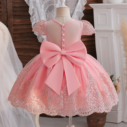 12M Baby Girl 1 Year Birthday Dress Newborn Christening Gown Infant Girls Dress Toddler Baptism Dresses Little Baby Vestidos