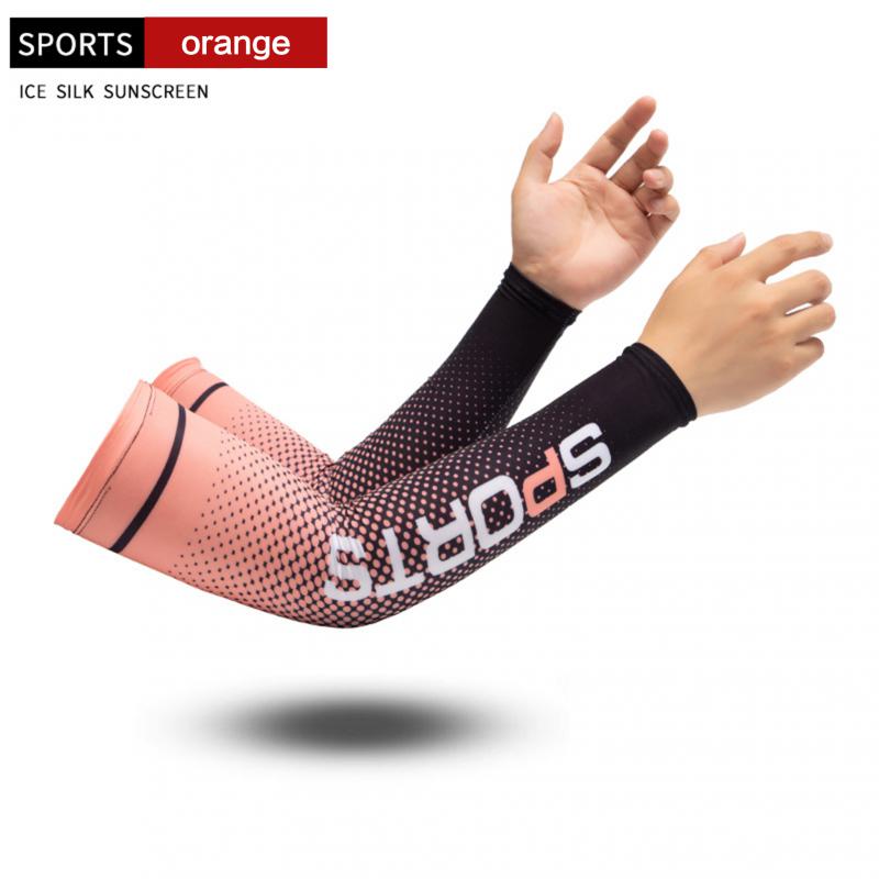 Sun UV Protection Long Gloves Hand Protector Cover Arm Sleeves Ice Silk Sunscreen Sleeves Outdoor Arm Cool Sport Cycling Sleeves